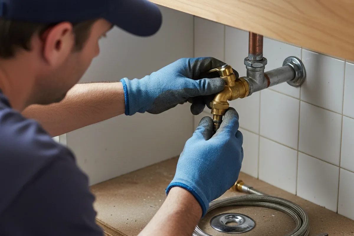 Shutoff valve and fitting work during Emergency Plumbing in Oak Harbor